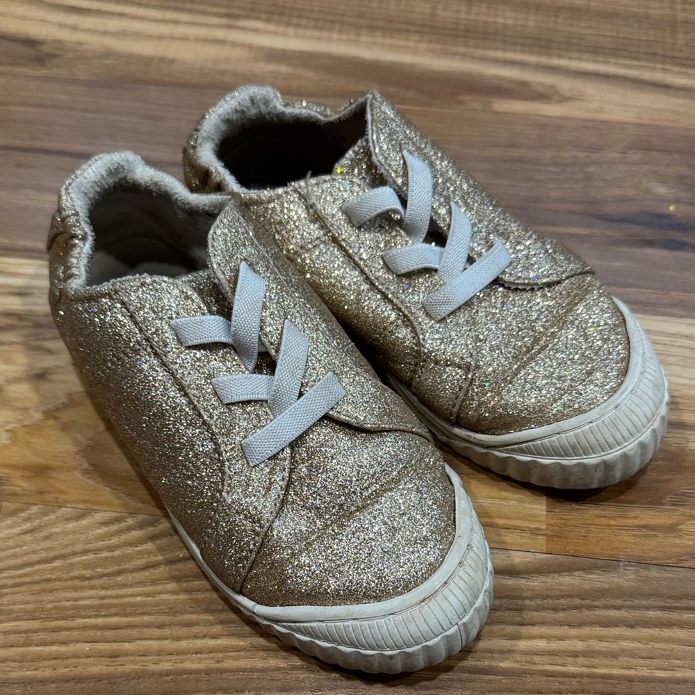 Wonder Nation Gold Glitter Sneakers